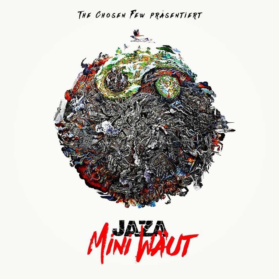 Mini Wäut – Album-Artwork für Jaza, gestaltet von Alain Knecht
